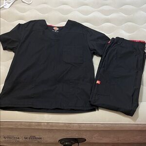 Dickies Black Scrub Set